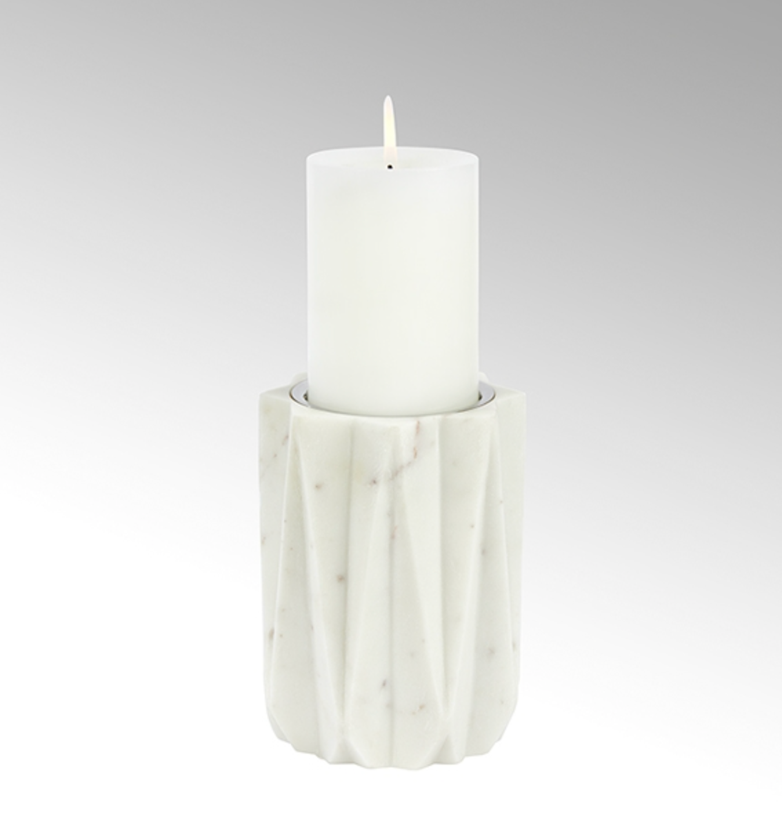 Lambert GLACIER KERZENSTÄNDER MARMOR-4057779215933-Stil-Ambiente-63185