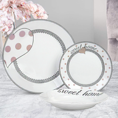 Serviciu de masa, 18 piese, Opal, Maison Florine, Hearts