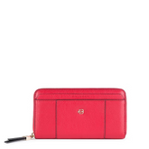 Portafoglio donna 4 soffietti con zip in pelle Circle Rosso - Qshops (Piquadro)
