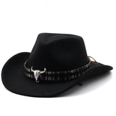 Palarie dama, neagra, stil cowboy, Valerie - Pursehuit.ro