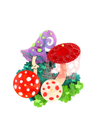 Poisonous Fungi Brooch
