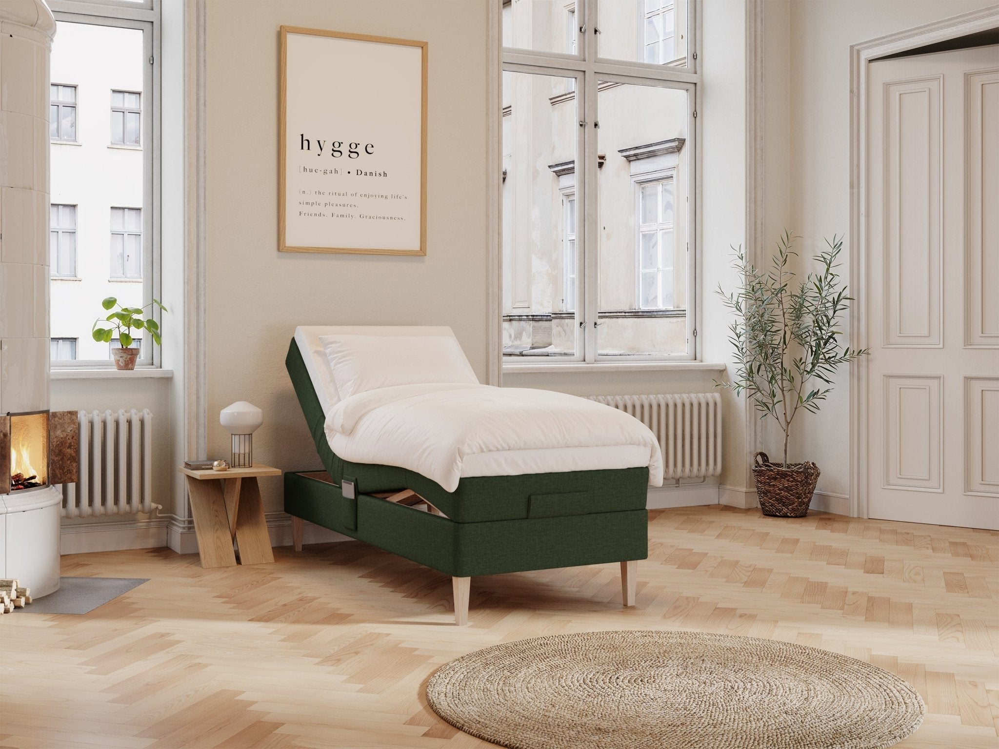 Ragna Fjäll 90x210 Dyb grøn Nordic Dream tilbyder senge med skandinavisk design og højkvalitets materialer. Oplev perfekt komfort for en god nattesøvn. Bestil din i dag!