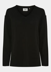 I SAY Robin V-Neck Pullover Knitwear 900 Black