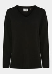 I SAY Robin V-Neck Pullover Knitwear 900 Black