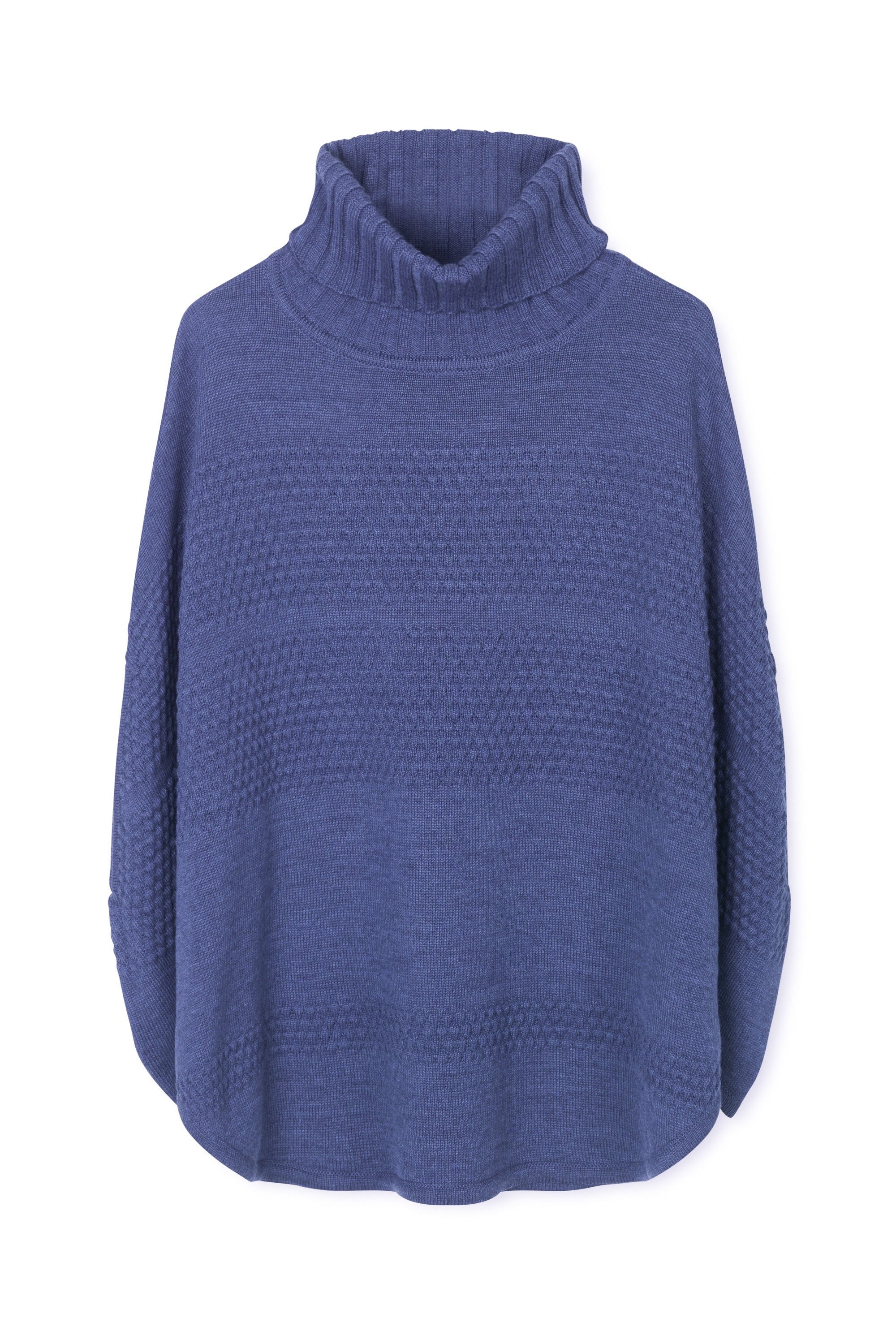 Sibin Linnebjerg Siff Strik Poncho -Sibin Linnebjerg-Sophies.dk #farve_clear-blue