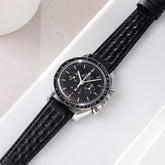Uhrenarmband für Omega Speedmaster Professional - Racing Black Speedy Leather