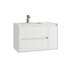 Mueble de Lavabo suspendido TAGUS - 80 cm de ancho - Entorno baño