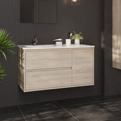 Mueble de Lavabo suspendido TAGUS - 80 cm de ancho - Entorno baño