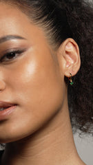 Tilda Hoop Emerald Gold Vermeil