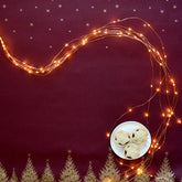 Coated Cotton Burgundy with Gold Christmas Tree (4651954896956)