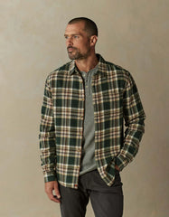 Louis Heavyweight Flannel Overshirt in Elmwood Plaid from The Normal Brand.