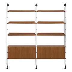 Adam Wood Shelving With Cupboard