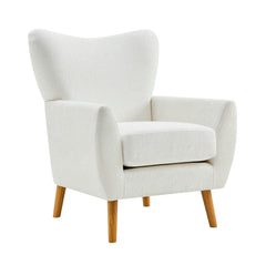 Alia Accent Chair - Chenille Ecru - DUSK