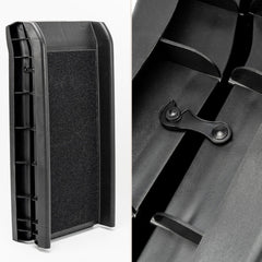 Sicherheitsriegel zum Befestigen der zusammengeklappten Hunderampe