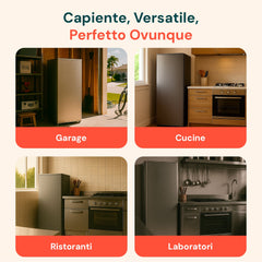 Congelatore Verticale a 6 Cassetti 180L 54x54x142 cm Statico Grigio