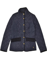 JOULES Womens Quilted Jacket UK 8 Small Navy Blue Polyamide | Vintage Joules | Thrift | Second-Hand Joules | Used Clothing | Messina Hembry