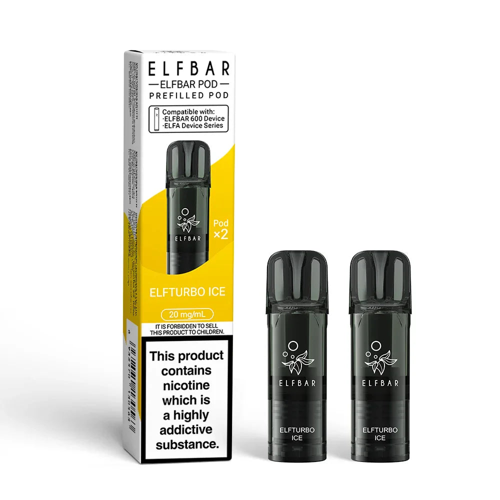 ELFTURBO ICE ELFBAR 600 PODS (PACK OF 2) - Vapeslough
