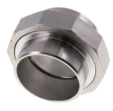 Racor recto de unión 76,1 mm Extremo para soldar Acero inoxidable Junta plana PTFE 16bar (224,8psi)