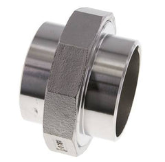 Racor recto de unión 76,1 mm Extremo para soldar Acero inoxidable Junta plana PTFE 16bar (224,8psi)