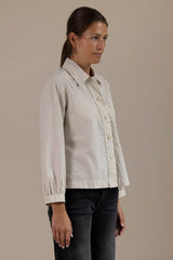 Skjorte - Baya Patch Pocket Stripe Sunwashed Blue