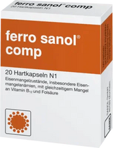 FERRO SANOL, iron(ii) sulfate, folic acid, vitamin B12, iron deficiency anemia UK