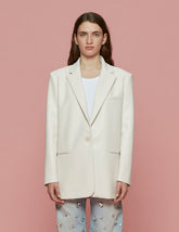 giacca ecopelle over panna - Frida SRL