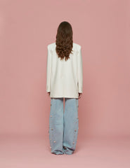 giacca ecopelle over panna - Frida SRL