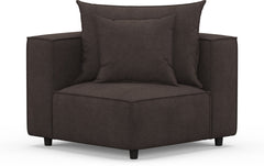 Logan Corner Chair - Laurent Charcoal