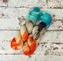 Superwash Bluefaced Leicester Single Ply Fingering Yarn, 100g/3.5oz, Just Dunk Me