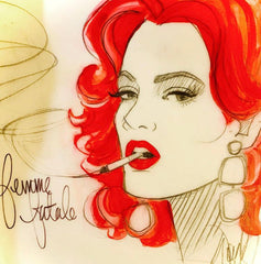 Femme Fatale 2 Original Sketch-SOLD