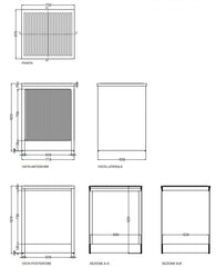 Colavene Lavcril contenitore per lavatrice 72x68x91h con serrandina a scomparsa bianco