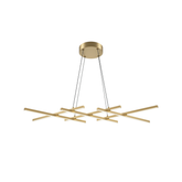 Maytoni Led Hängeleuchte Halo Messingfarben Länge 103,5 Cm Deckenlampe Lampe B-Ware