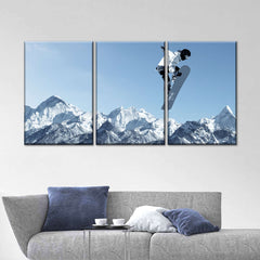 Snowboarding Jump Wall Art