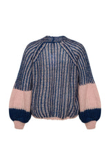 Noella - Liana Knit Sweater - Rose/Navy