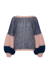 Noella - Liana Knit Sweater - Rose/Navy