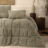 Peluş çift Kişilik Yorgan Seti Taş Bonvagon