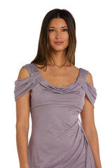 R&M Richards Long Off Shoulder Formal Dress 2061 - The Dress Outlet