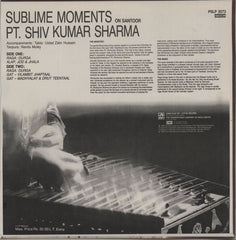 Shiv Kumar Sharma Sublime Moments On Santoor Indian vinyl LP album (LP record)
