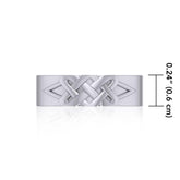 A centerpiece of an ancient creativity ~ Celtic Knotwork Sterling Silver Ring SM225