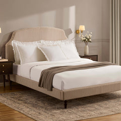 Surrey Bed Frame - Chocolate Stripe - DUSK
