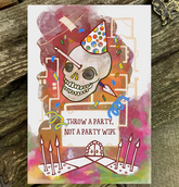 Postkort: Throw a Party - Not a Party Wipe (med kuvert)