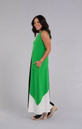 Colour Block Reversible Triangle Sleveless Dress - Dream Pants