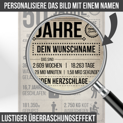 89. Geburtstag Geschenk | 89 Jahre Geburtstagsgeschenk personalisiert | Jahrgang 1936 Geschenkidee Geburtstagskarte
