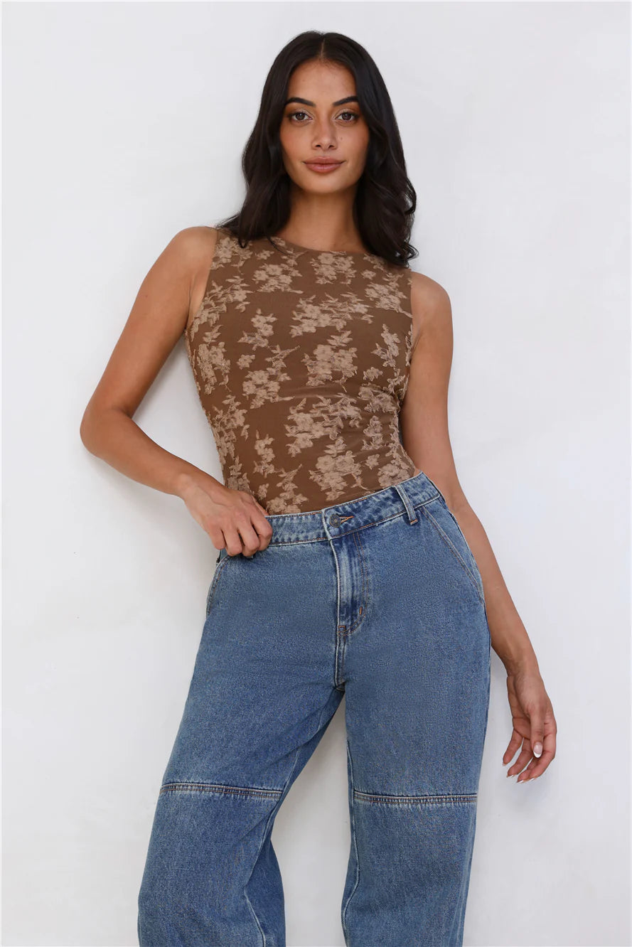 Strong Feelings Bodysuit Brown