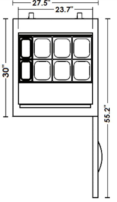 Kool-It KST-27-1 27 Sandwich Prep Table, 7 Cu. Ft. - Top Restaurant Supplies