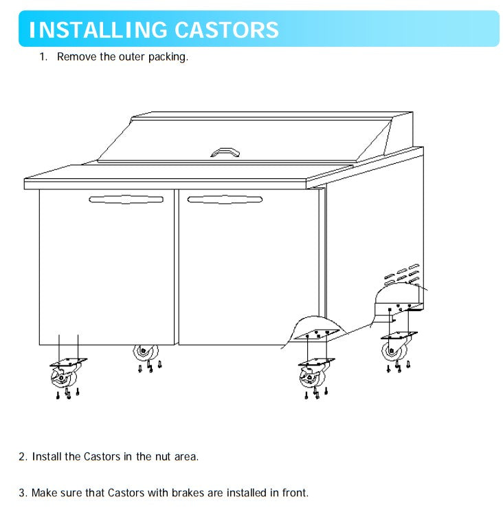 Kool-It KST-27-1 27 Sandwich Prep Table, 7 Cu. Ft. - Top Restaurant Supplies