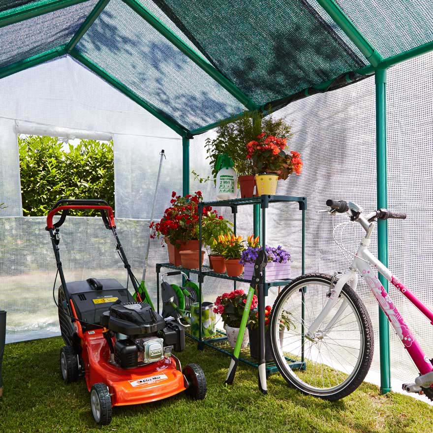 Serra da Giardino a Casetta in PVC con Telo Rama Bucaneve Verde