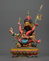 Guru Rinpoche with Consort in Yab-Yum figurine | Buddhist Art for Meditation and Shrine Decor
