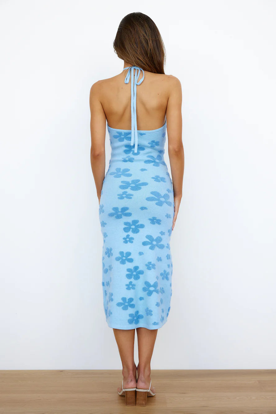 Finders Keepers POPPY MIDI DRESS BLUE FLORAL