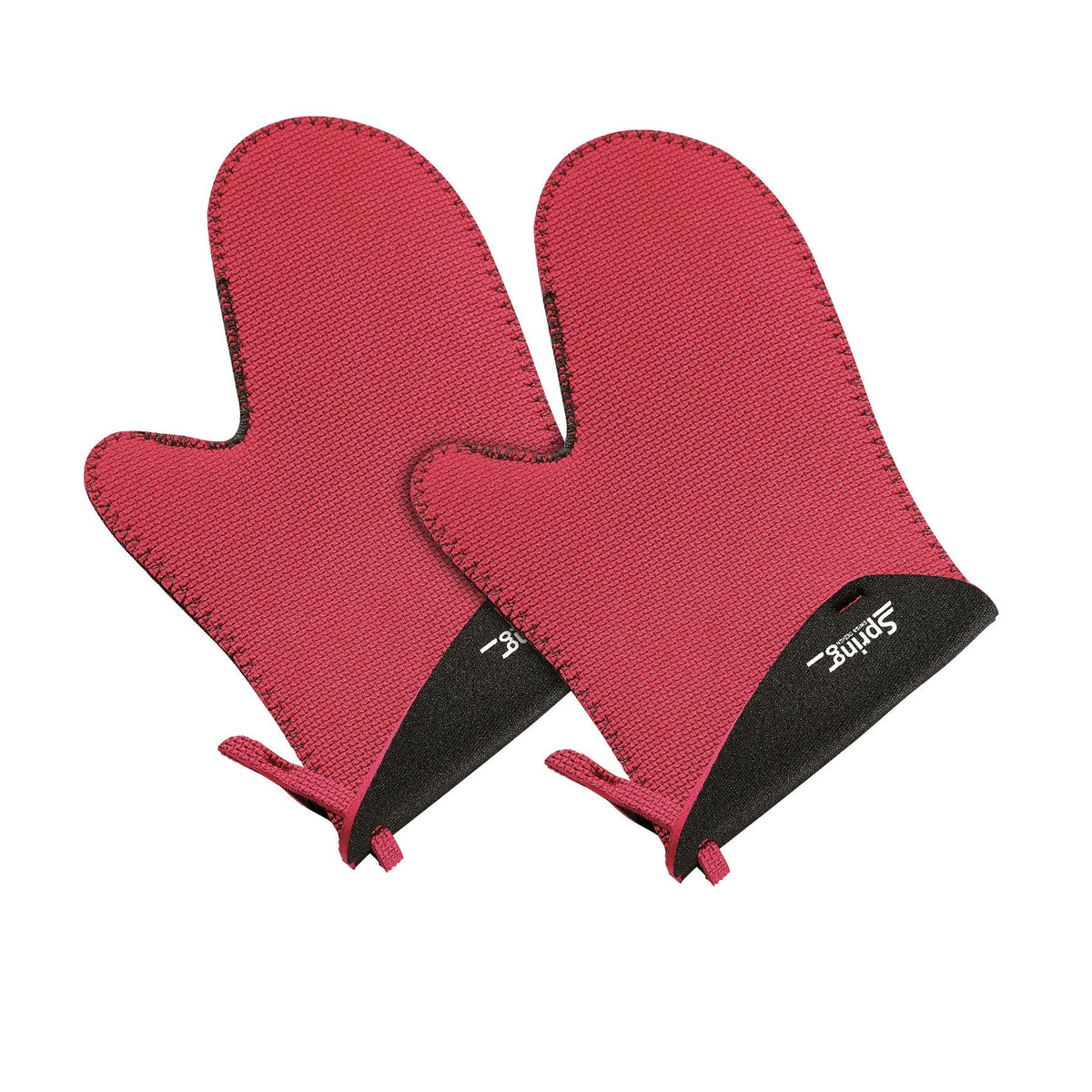 Handschuh kurz rot/schwarz 1 Paar